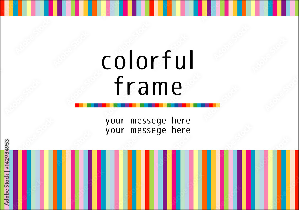 カラフルフレーム Stock ベクター Adobe Stock