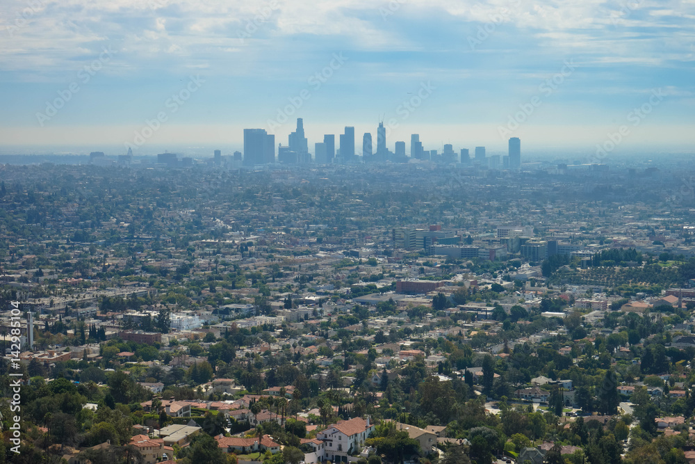 Panorama view of Los Angeles