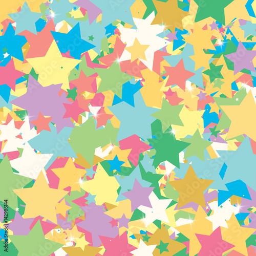 Wallpaper Mural Background of colored stars. Can be used as wallpaper, textiles. Torontodigital.ca