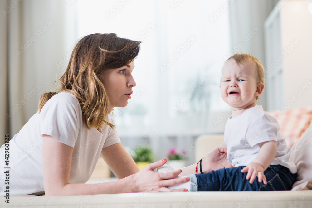 Mom with baby Mom with baby