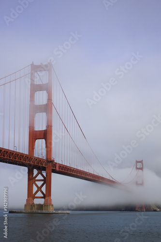 Golden Gate Bridge in Fog photo