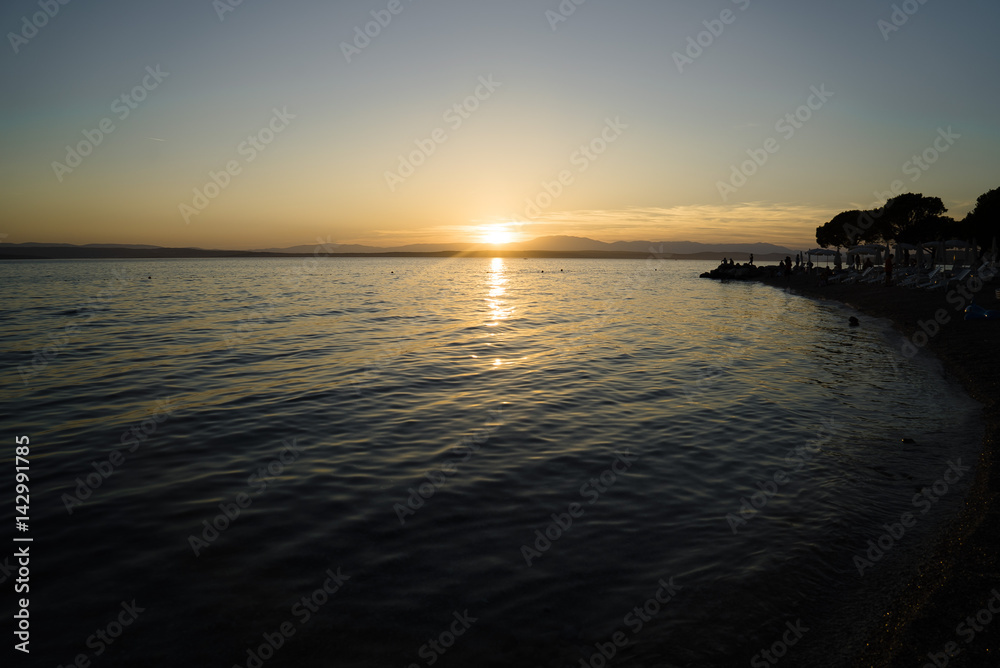 Adriatic coast sunset