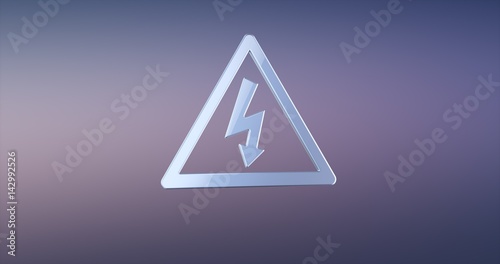Free Download High Voltage Silver 3d Icon - GFXLoad