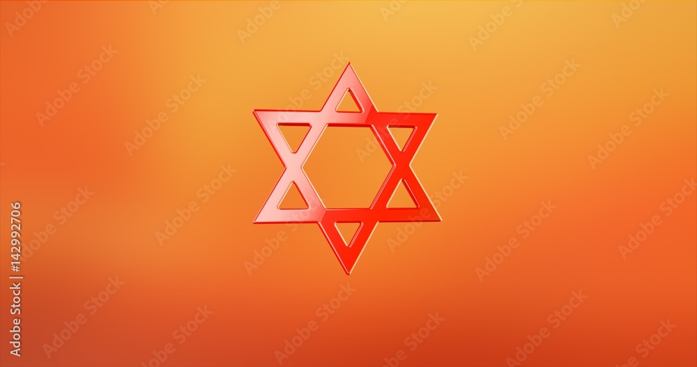 Star of David Red 3d Icon Star of David Red 3d Icon