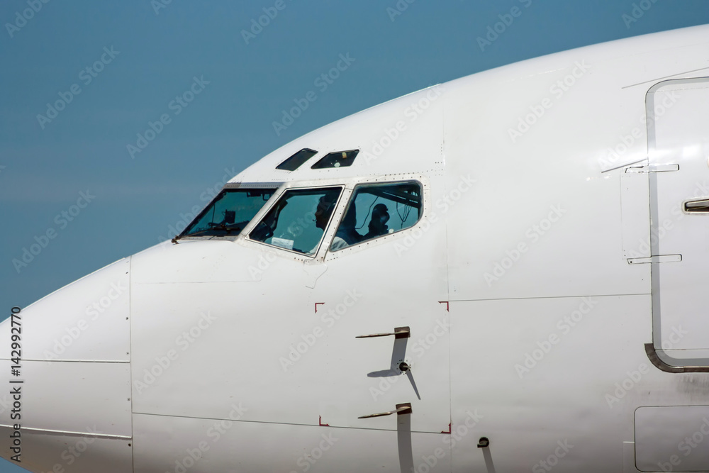 Nose of the airplane close-up