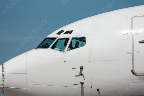 Nose of the airplane close-up