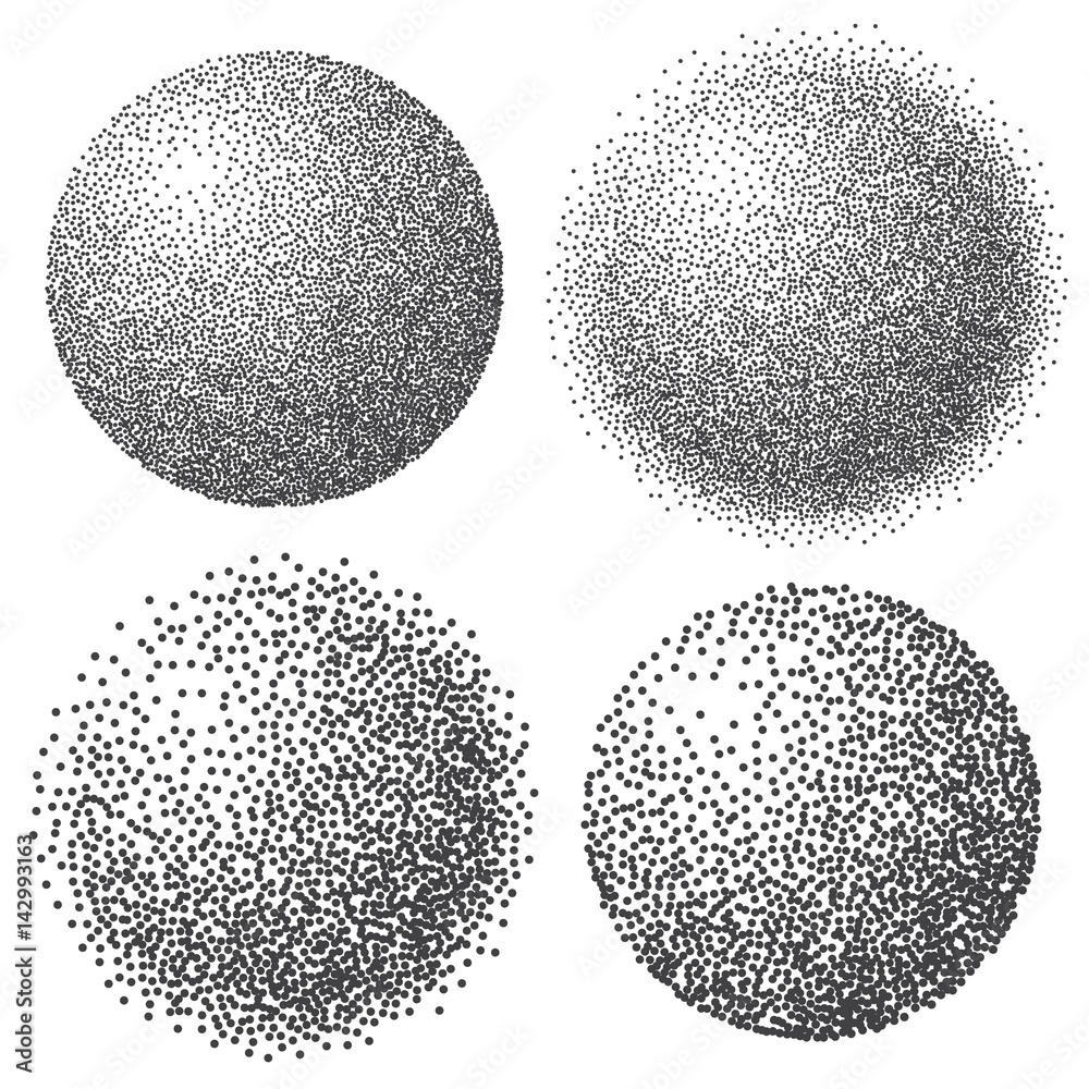 Abstract dotted sphere. Abstract dotted sphere.