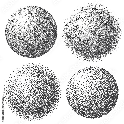 Abstract dotted sphere.