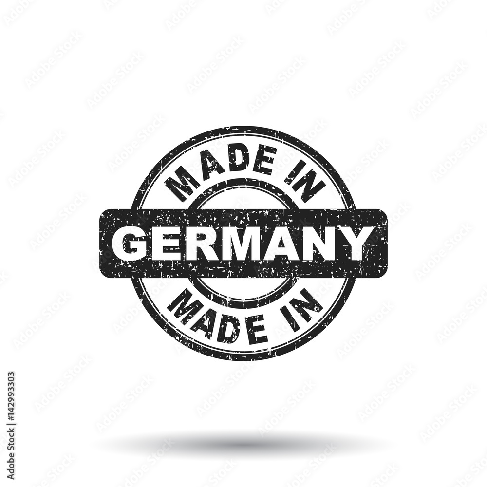 Made in Germany stamp. Vector illustration on white background