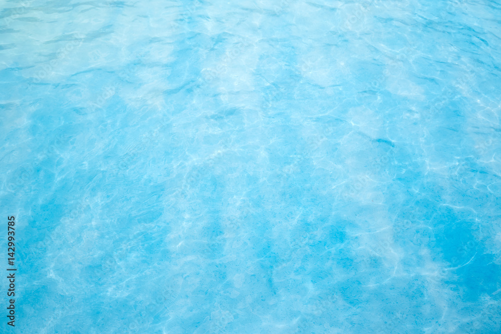 Shining blue sea ripple.