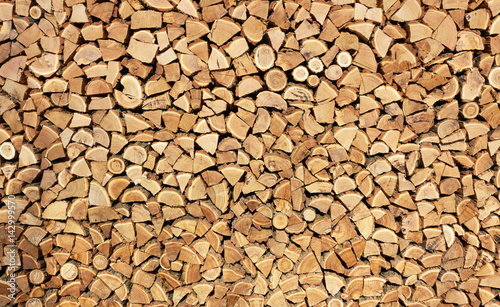 Background of dry firewood