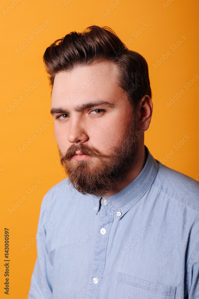 Portrait of a man in the studio