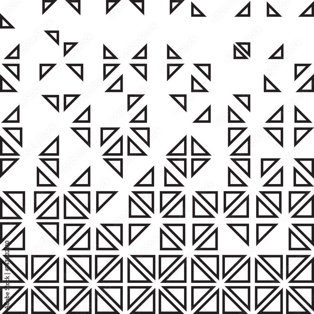 Abstract geometric background from the outlines of triangles, halftone Abstract geometric background from the outlines of triangles, halftone