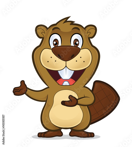 Beaver showing something