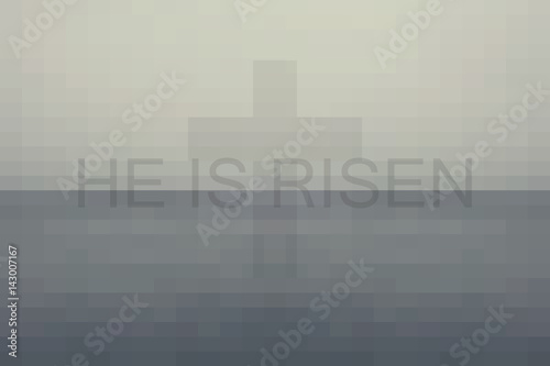 Illustration for the day of Christ's resurrection background with cubes