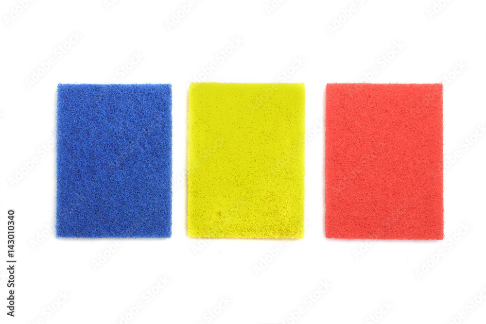 Three rectangles of blue, yellow and red on a white background Three rectangles of blue, yellow and red on a white background