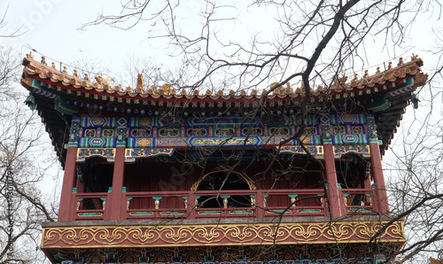 Beautiful Lama Yonghe Temple in Beijing, China