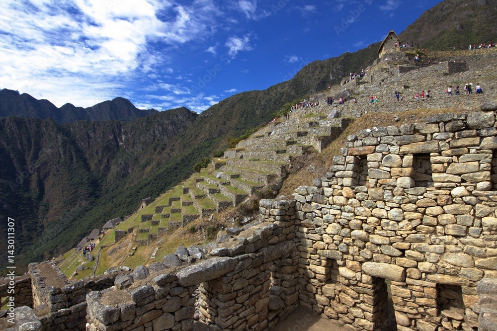 The Inca city of Machu Picchu 