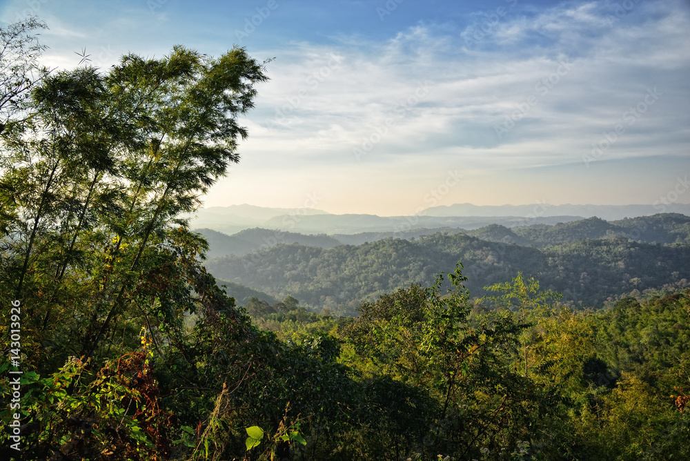 Mountain range landscape : Nam Nao National Park Mountain range landscape : Nam Nao National Park