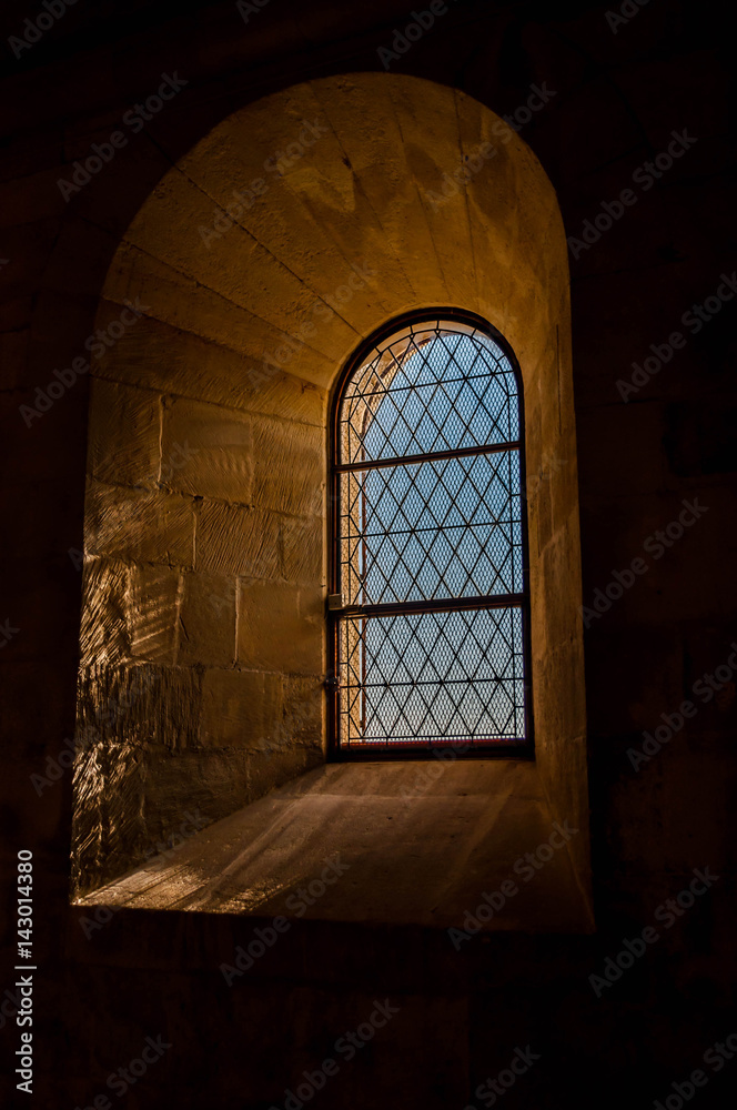 Fenêtre Abbaye de Montmajour, France.