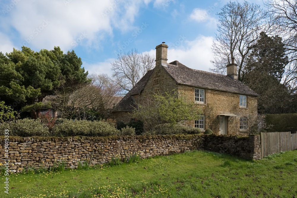 Picturesque Wyck Rissington Village in the Cotswolds Picturesque Wyck Rissington Village in the Cotswolds