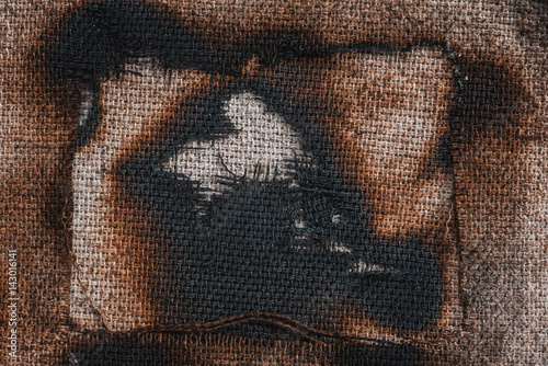 Canvas-taulu burned canvas