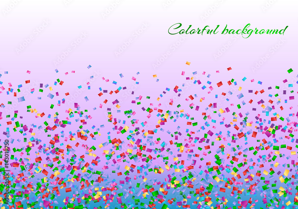 Holiday background with falling confetti
Holiday background with falling confetti