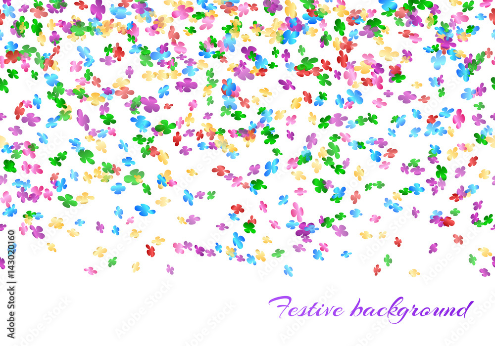 Happy new year background with confetti seamless pattern
