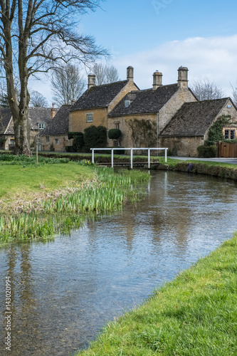 Scenic View of Lower Slaughter Village in the Cotswolds