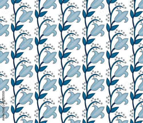 Wallpaper Mural Seamless floral pattern Torontodigital.ca