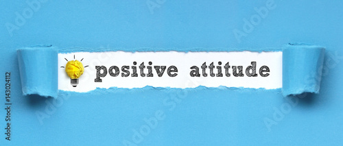 Canvas Print positive attitude / papier