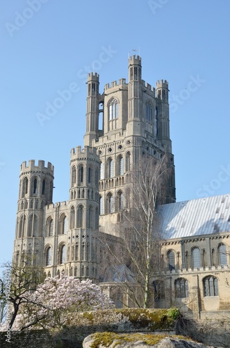 High Ely Cathedral Tower from south photo