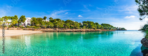 Spanien Mittelmeer Insel Mallorca Strand Cala Gran Bucht in Cala Dor