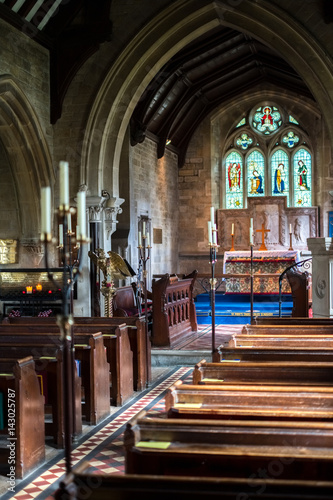 Interior View of St. Mary's Church in Lower Slaughter