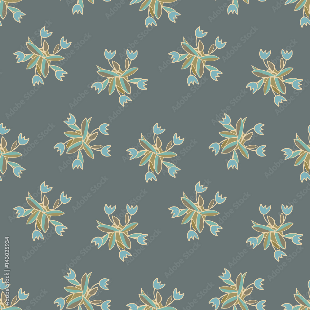 Tulips seamless pattern Tulips seamless pattern