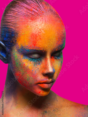 Creative art of make up, fa...
