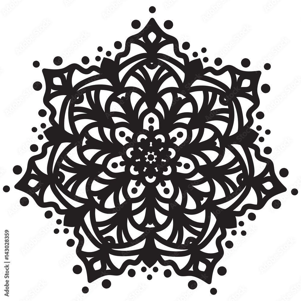 Abstract mandala design