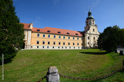 Obraz na płótnie Cistercian Abbey in Rudy near Racibórz in Poland w salonie