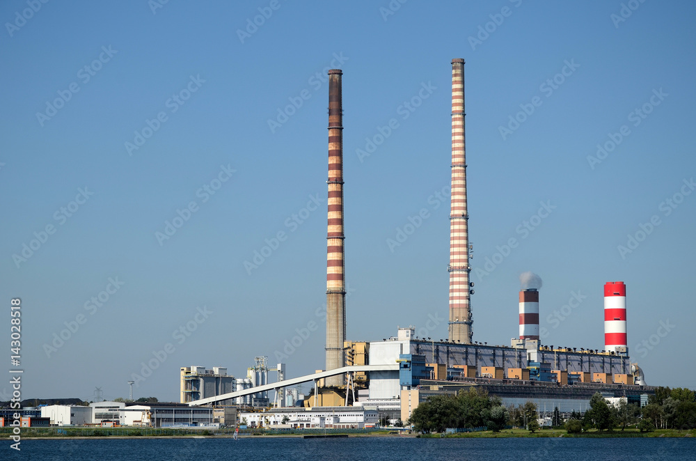 Coal-fired power station - obrazy, fototapety, plakaty 