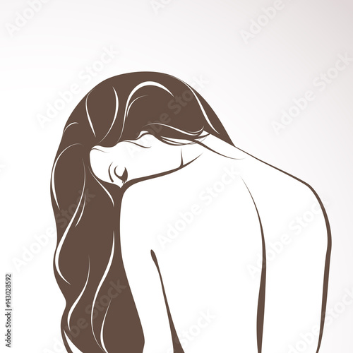 Beautiful girl with with long hair