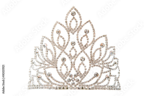 Luxury crown with diamonds, a diadem jewelry. photo