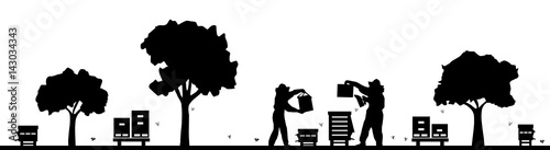Silhouette Imkerei