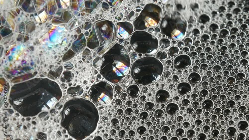 Abstract water bubbles background photo