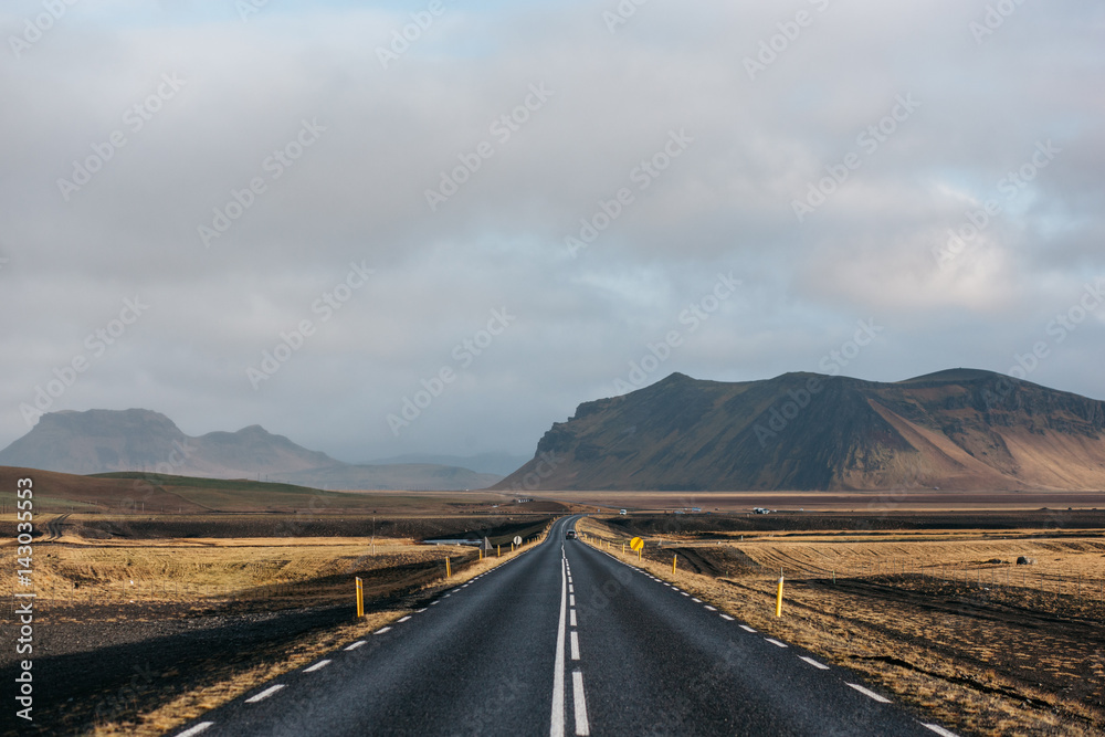 A beautiful road in Iceland