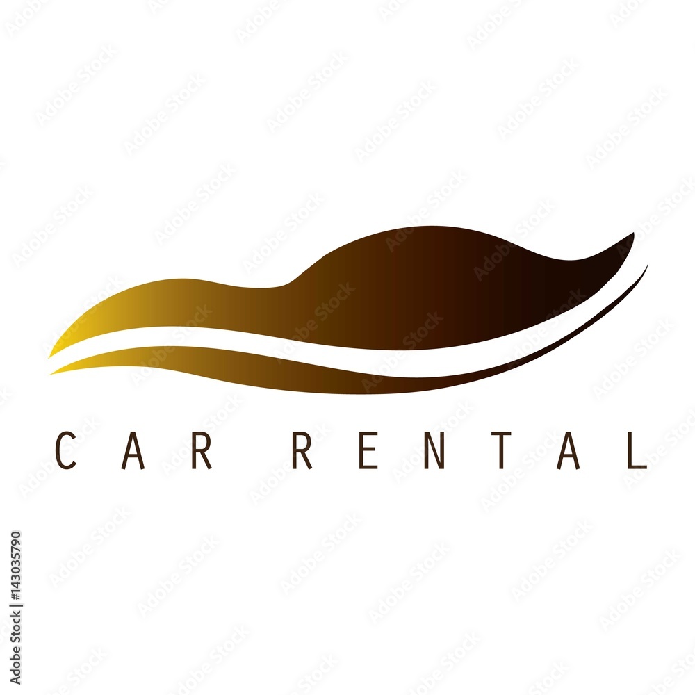 car rent logo with text space for your slogan / tagline, vector