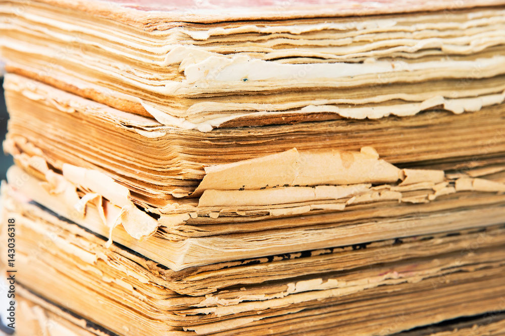 The leaves of an old book The leaves of an old book