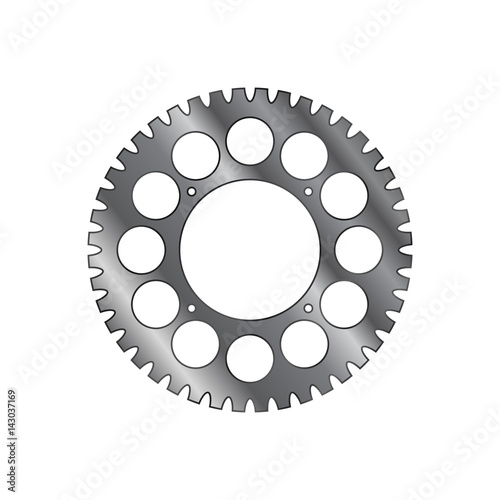 Sprocket of bicycle.