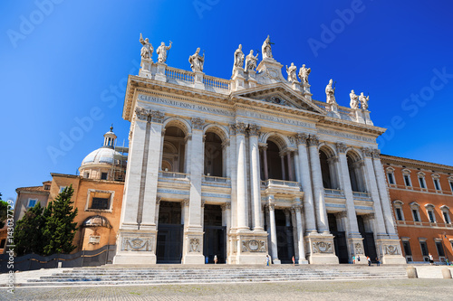 Basilica di San Giovanni in Laterano in Rome the official ecclesiastical seat of the pope. Rome, Italy