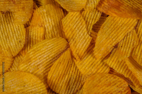 Background of the potato chips