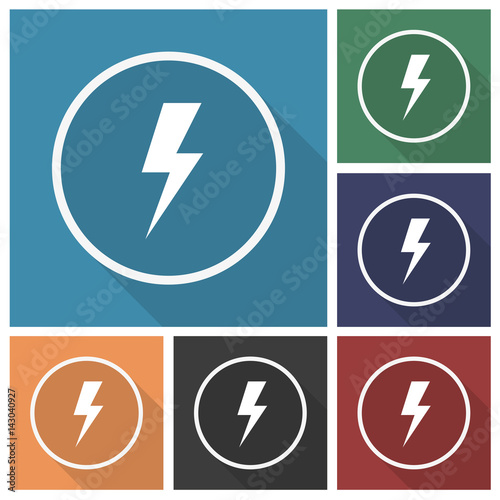 Button - Set - Schatten - Blitz